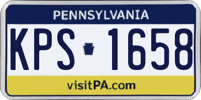 PA license plate KPS1658