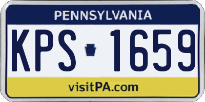 PA license plate KPS1659