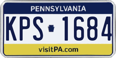 PA license plate KPS1684