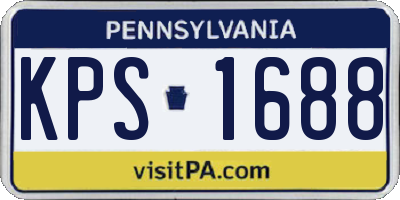 PA license plate KPS1688