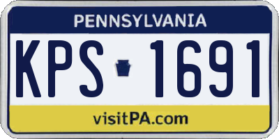 PA license plate KPS1691