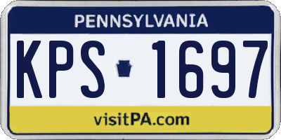 PA license plate KPS1697