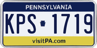 PA license plate KPS1719