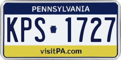 PA license plate KPS1727