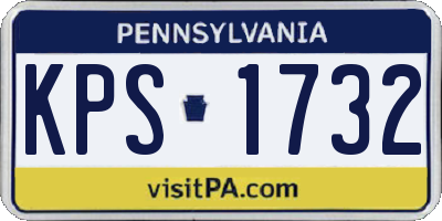 PA license plate KPS1732