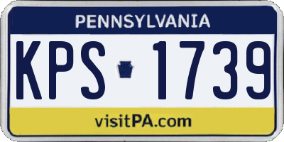 PA license plate KPS1739