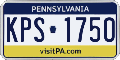 PA license plate KPS1750