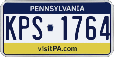 PA license plate KPS1764