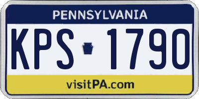 PA license plate KPS1790