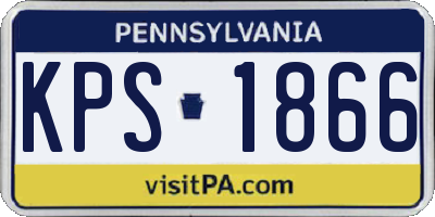 PA license plate KPS1866