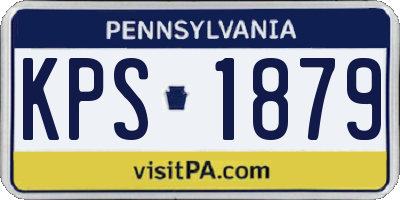 PA license plate KPS1879