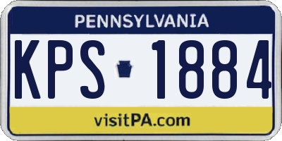 PA license plate KPS1884