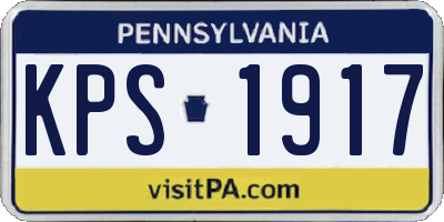 PA license plate KPS1917