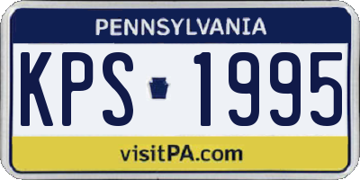 PA license plate KPS1995