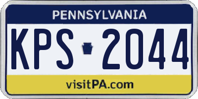 PA license plate KPS2044
