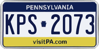 PA license plate KPS2073
