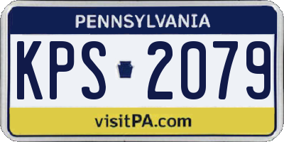 PA license plate KPS2079