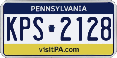 PA license plate KPS2128