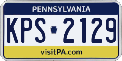 PA license plate KPS2129