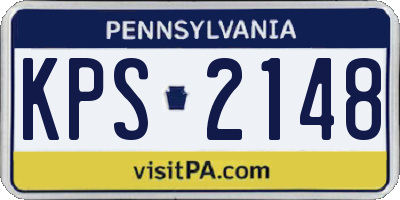 PA license plate KPS2148