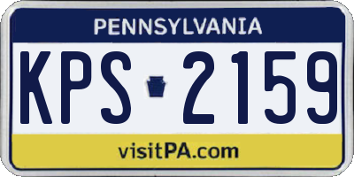 PA license plate KPS2159