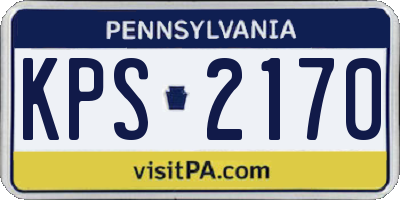 PA license plate KPS2170