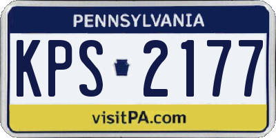 PA license plate KPS2177