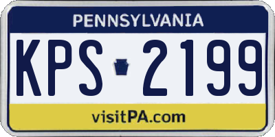 PA license plate KPS2199
