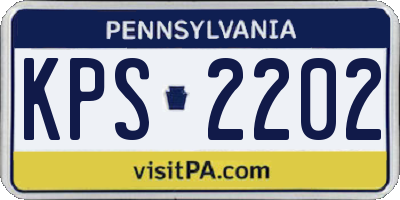 PA license plate KPS2202