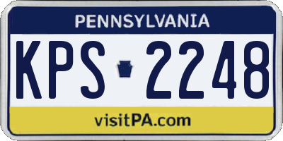 PA license plate KPS2248