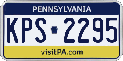 PA license plate KPS2295