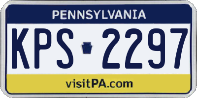 PA license plate KPS2297