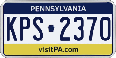PA license plate KPS2370