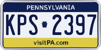 PA license plate KPS2397