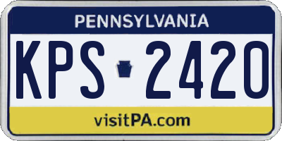 PA license plate KPS2420