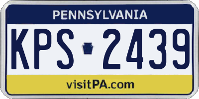 PA license plate KPS2439