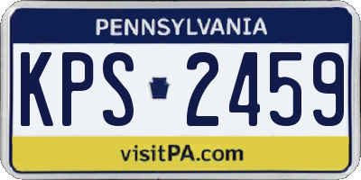 PA license plate KPS2459