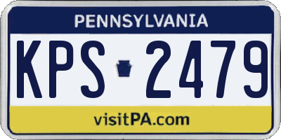 PA license plate KPS2479