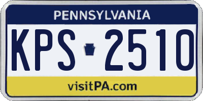 PA license plate KPS2510