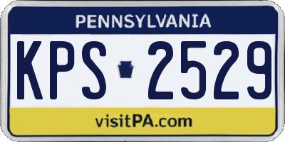 PA license plate KPS2529