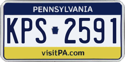 PA license plate KPS2591
