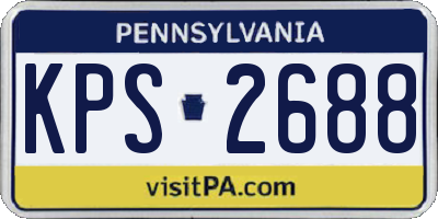 PA license plate KPS2688