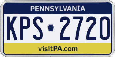 PA license plate KPS2720