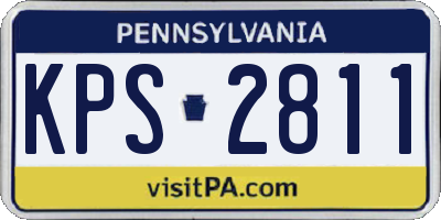 PA license plate KPS2811