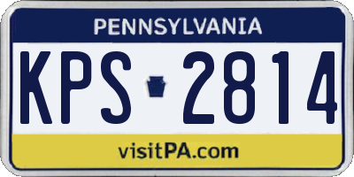 PA license plate KPS2814