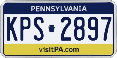 PA license plate KPS2897