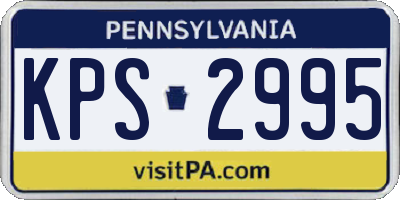 PA license plate KPS2995