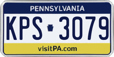 PA license plate KPS3079