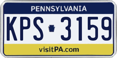 PA license plate KPS3159