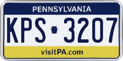 PA license plate KPS3207